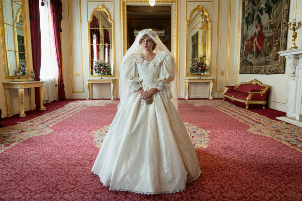 Emma Corrin as Princess Diana in The Crown season four