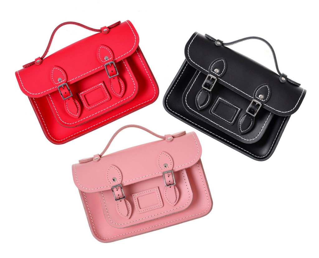The Cambridge Satchel Company have once again teamed up with chic French fashion house Comme des Gar?ons to produce 'The Mini', a miniature version of the classic satchel in pink, red and black. One for the Christmas list. ?230 Matchesfashion.com https://www.matchesfashion.com/products/Comme-des-Gar?ons-Girl-X-The-Cambridge-Satchel-Company-leather-bag-1378577
