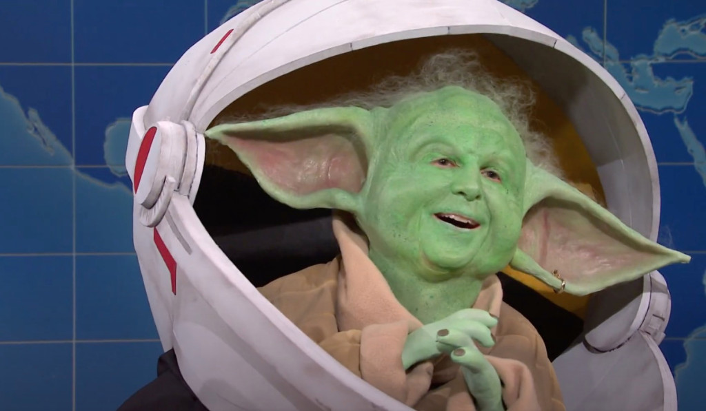 Baby Yoda on SNL (Picture: NBC)
