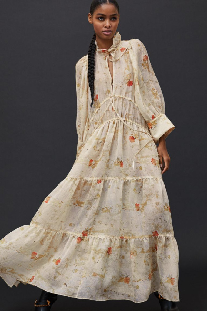 Floral lycocell-blend dress from H&M Conscious Collection