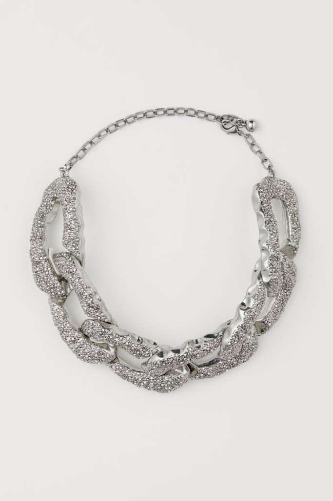 Rhinestone detail necklace from H&M Conscious Collection